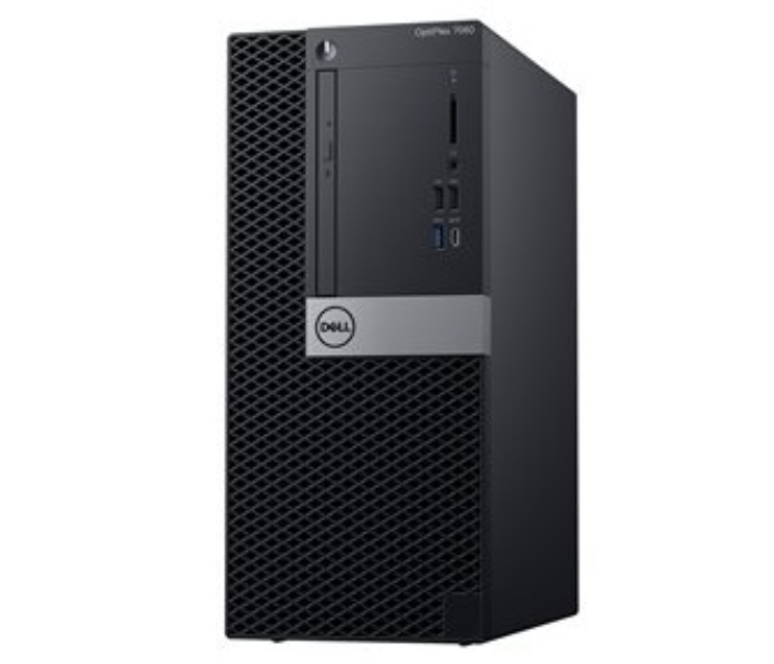 Dell OptiPlex 7060 MT Intel Core i7-8700 4GB DDR4 RAM 1TB SATA HDD Ubuntu Linux 16.04 Desktop PC without Monitor - Black - Zoom Image 1