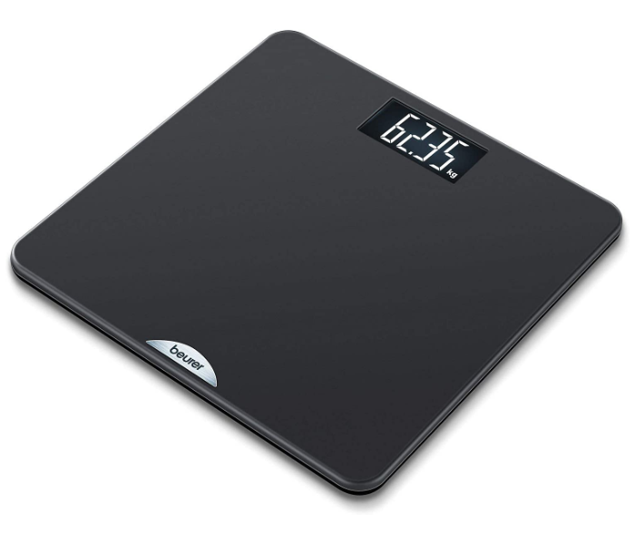 Beurer PS240 Soft Grip Acrylic Electronic Bathroom Scale - Black - Zoom Image 1