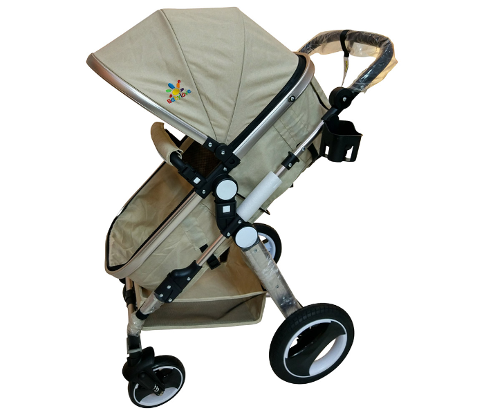 Baby Love 27-004KF Aluminum Golden Tube Stroller - Beige - Zoom Image 2