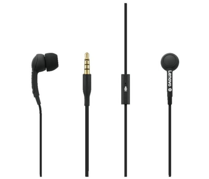 Lenovo 100 In-Ear Headphone - Black - Zoom Image 1