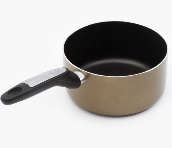 Royalford RF2962 20cm Non Stick Sauce Pan with Lid - Gold - Zoom Image 2