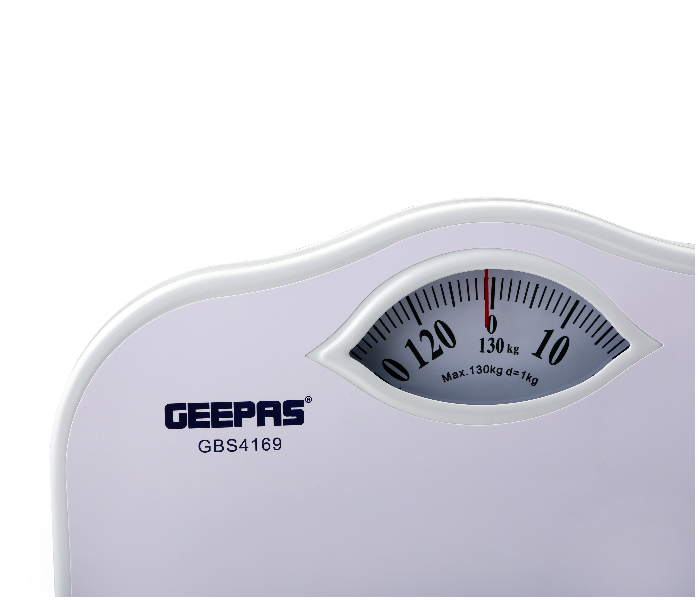 Geepas GBS4169 Mechanical Weighing Scale with Height and Weight Index Display - White - Zoom Image 2