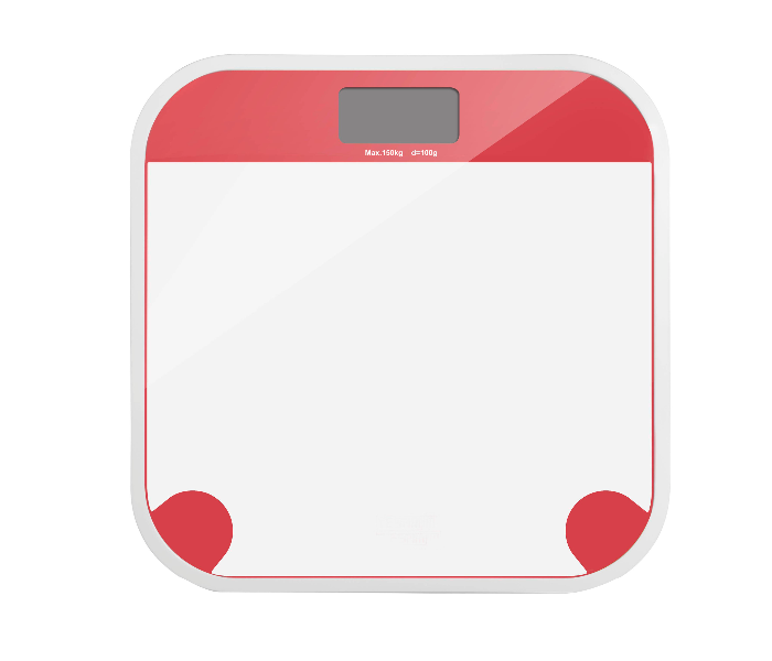 Geepas GBS4215 Digital Personal Scale - White and Red - Zoom Image 2