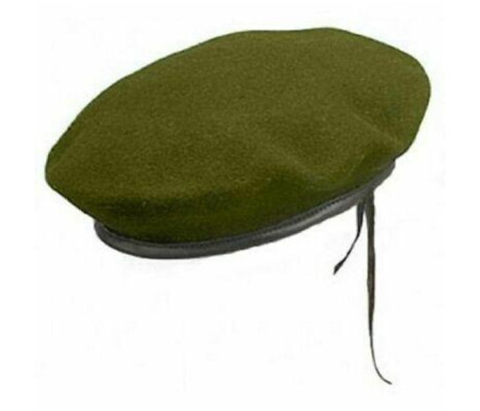 MICAM WABC01 Medium Wool Army Beret Cap - Green - Zoom Image