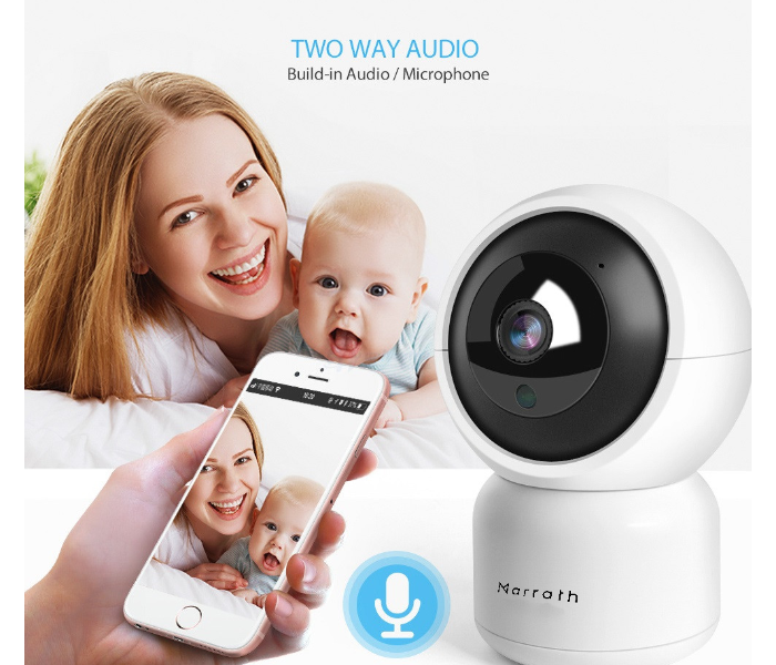 Marrath MSHSS005 Smart WiFi 1080P Full HD IP PTZ CCTV Video Auto Tracking Camera - Zoom Image 2