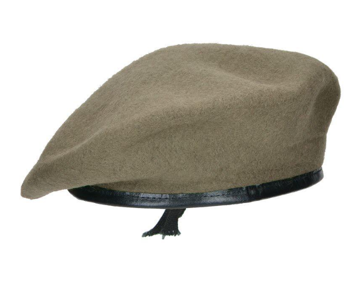 MICAM WABC01 Medium Wool Army Beret Cap - Artichoke - Zoom Image