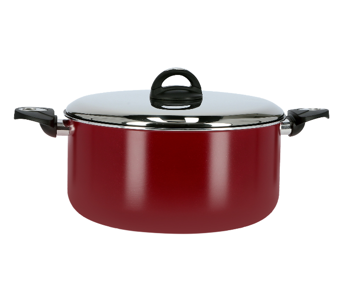 Royalford RF1255C30 30CM Elegant Casserole with Lid - Red - Zoom Image 1