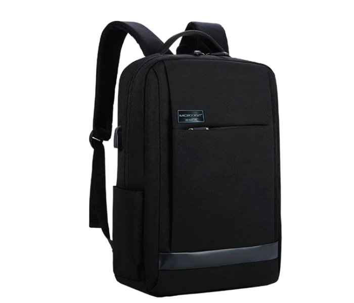 Microdigit MD018LB Anti Theft BackPacks Business Casual Bag - Black - Zoom Image