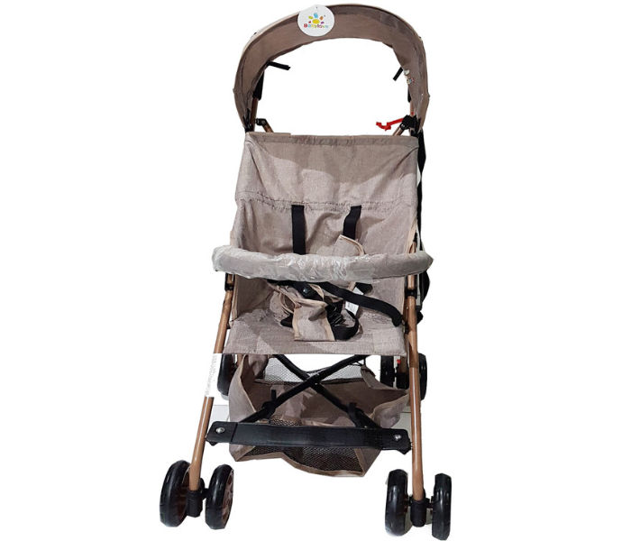 Baby Love 27-003KF Baby Stroller With Canopy - Brown - Zoom Image 1