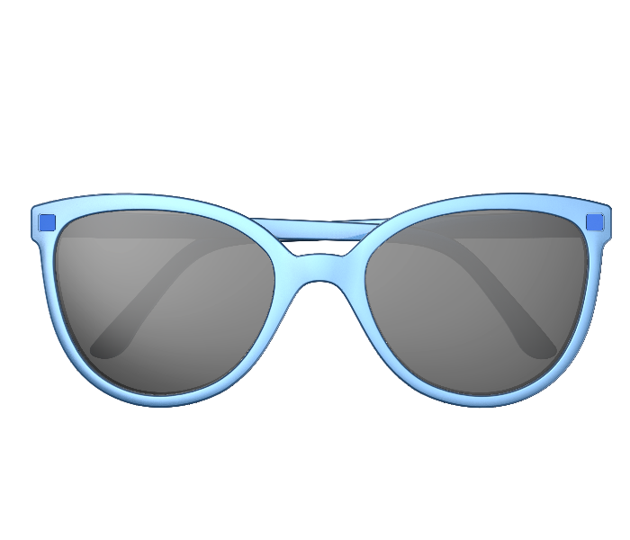 Kietla Bu5sunblue CraZyg – Zag Butterfly Kids Sunglasses - Blue - Zoom Image