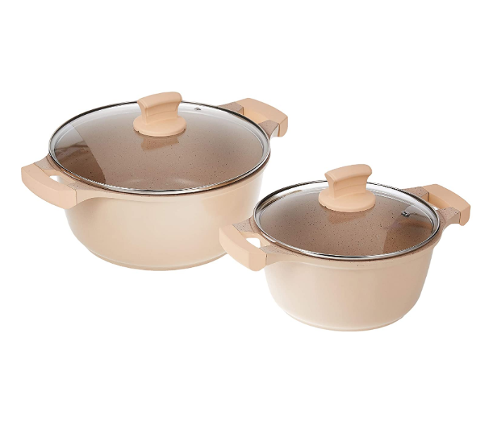 Winsor WR6003 9 Pcs Cast Non-Stick Cookware Set - Beige  - Zoom Image 3