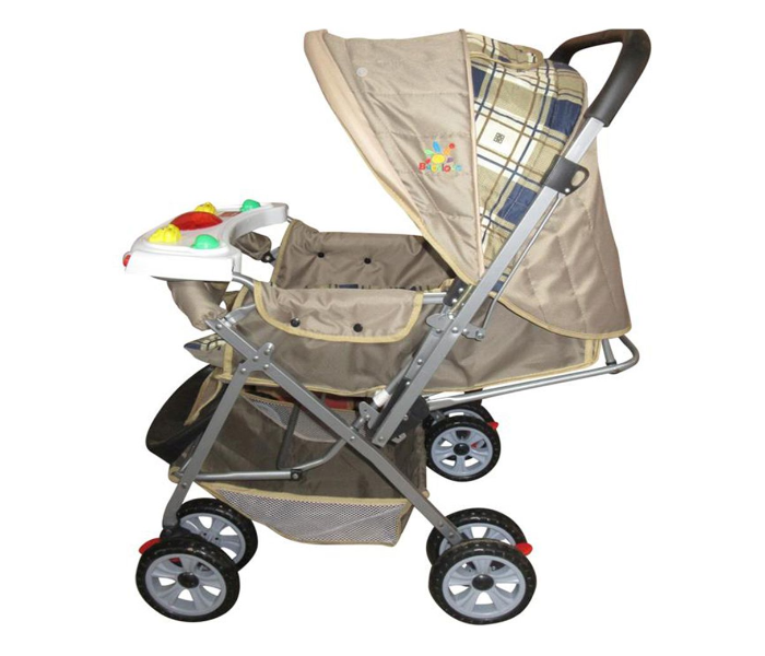 Baby Love 27-2116 Foldable Baby Stroller - Brown - Zoom Image 3