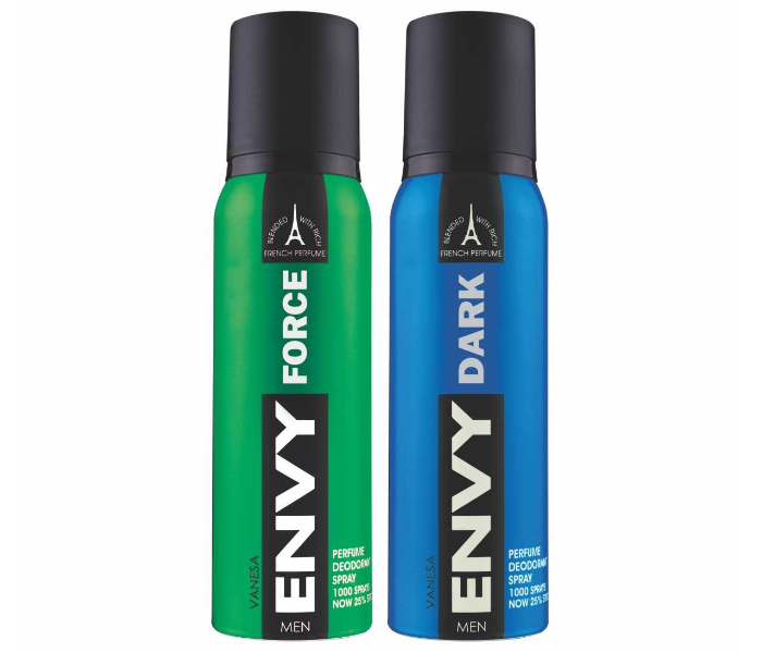 Envy 120ml Force and Dark  Deodorant for Men  - Pack of 2 - Zoom Image