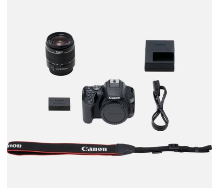 Canon EOS 250D Black and EF-S 18-55mm f/3.5-5.6 III Lens - Black - Zoom Image 9