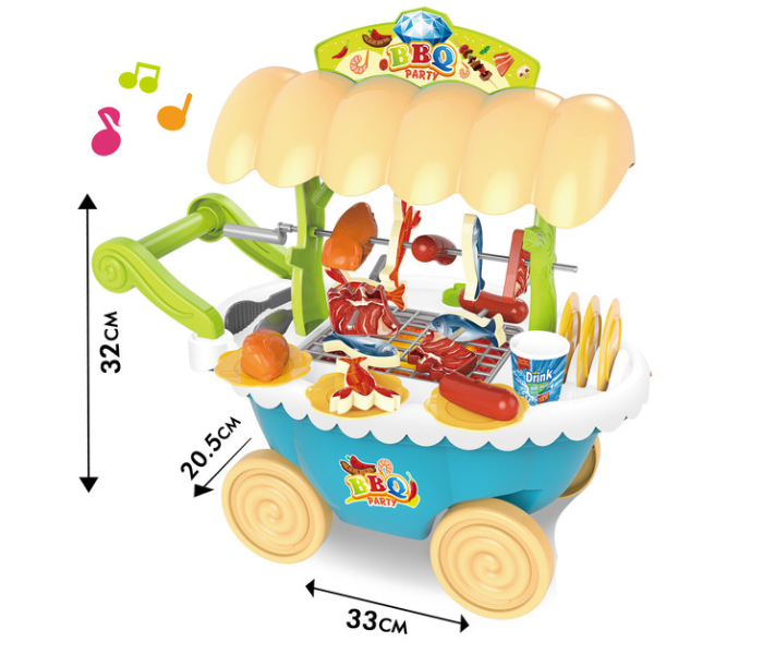 Basmah 52 Pieces Bbq Party Cart - Zoom Image 2