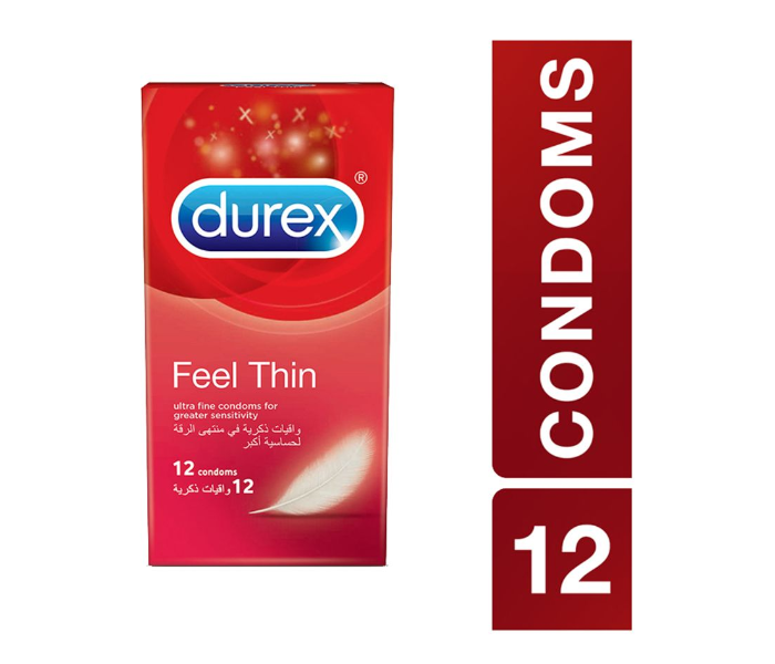 Durex Pack of 12 Feel Thin Condom - Zoom Image