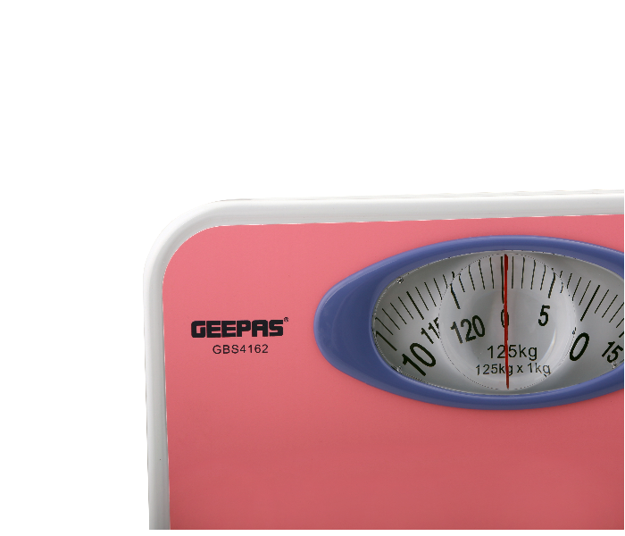 Geepas GBS4162 Mechanical Weighing Scale with Height and Weight Index Display - Pinky Beige - Zoom Image 2