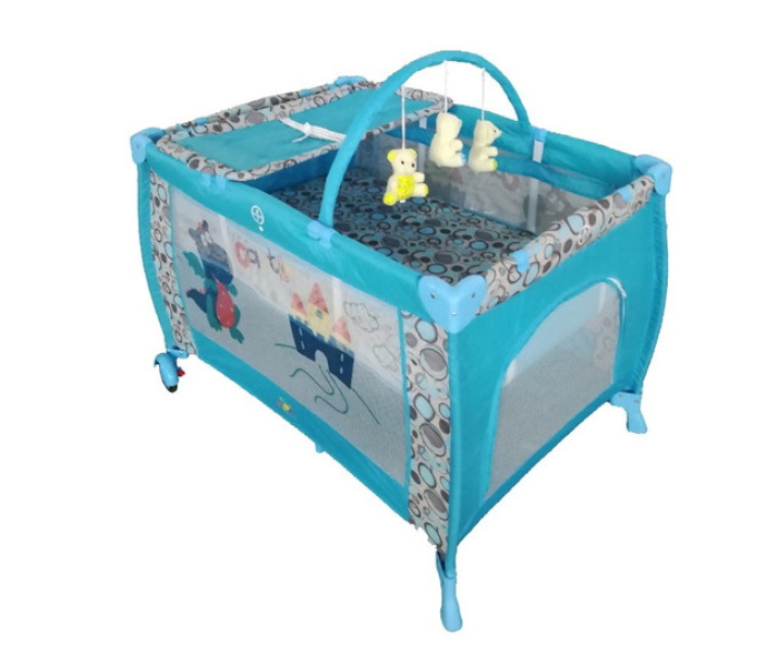 Babylove 27-930C-L Playpen With Mosquito Net - Blue - Zoom Image 2