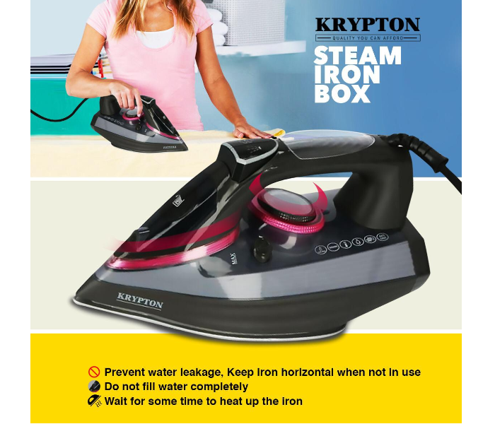 Krypton KNSI6137 Steam Iron Black and White - Zoom Image 5