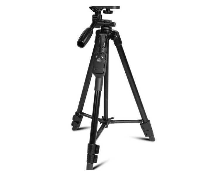 Yunteng VCT 5208 Aluminum Tripod with Bluetooth Remote - Black - Zoom Image 2