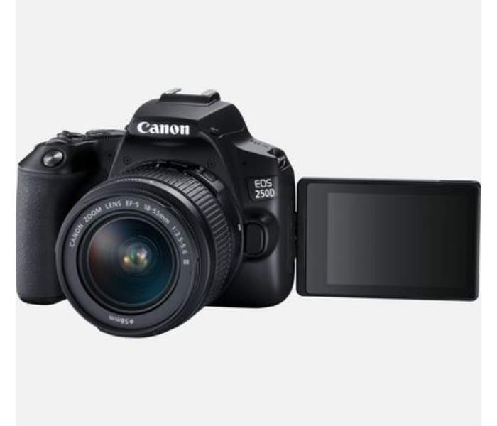 Canon EOS 250D Black and EF-S 18-55mm f/3.5-5.6 III Lens - Black - Zoom Image 4