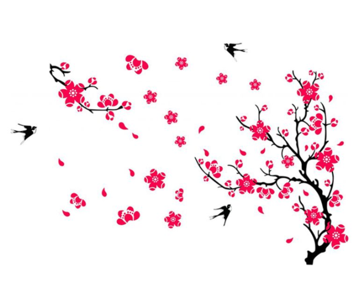 Floral Decorative 60 x 90cm Wall Sticker - Pink - Zoom Image