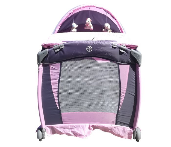 Babylove 27-960B Playpen 2 Layers - Pink - Zoom Image 2