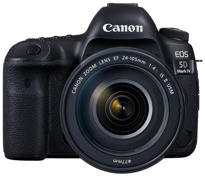 Canon EOS 5D Mark IV 30.4 MP Digital SLR Camera and EF 24-105mm is II USM Lens Kit - Black - Zoom Image 1