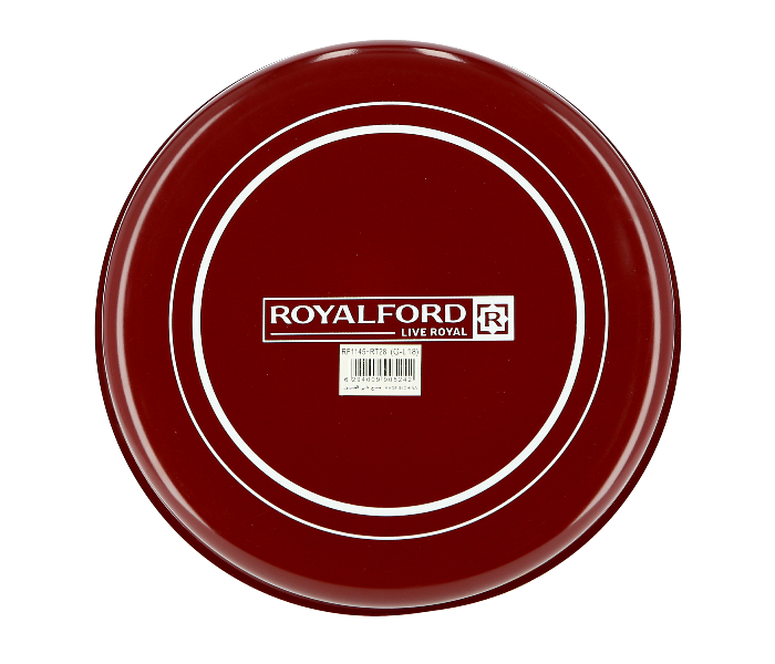 Royalford RF1145-RT 28cm Non Stick Round Tray - Red - Zoom Image 4