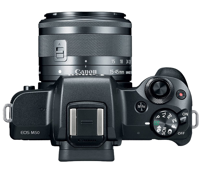 Canon EOS M50 Mirrorless Camera with EF-M 15-45mm Lens - Black - Zoom Image 5