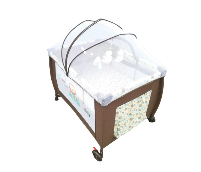 Babylove 27-930C Playpen With Mosquito Net - Brown - Zoom Image 2