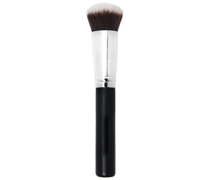 Round Top Professional Kabuki Mineral Foundation Brush - Black - Zoom Image