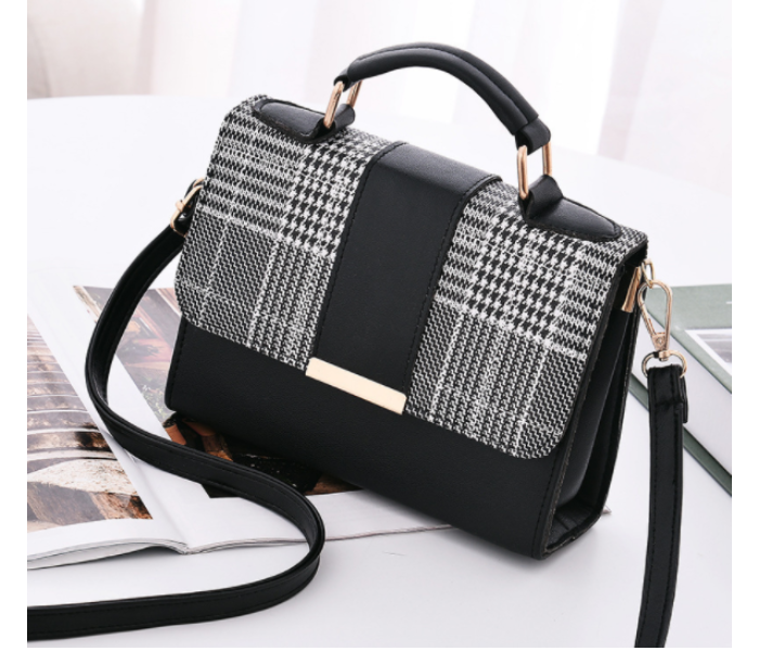 Women PU Leather Shoulder With Tassel Bag for Women - Black - Zoom Image