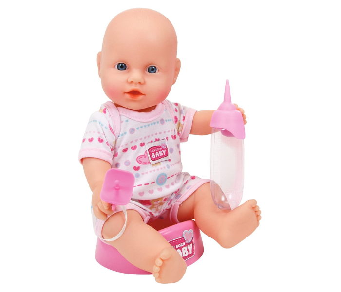 Simba New Born Baby Doll with Water Pump Function - Pink - Zoom Image 1