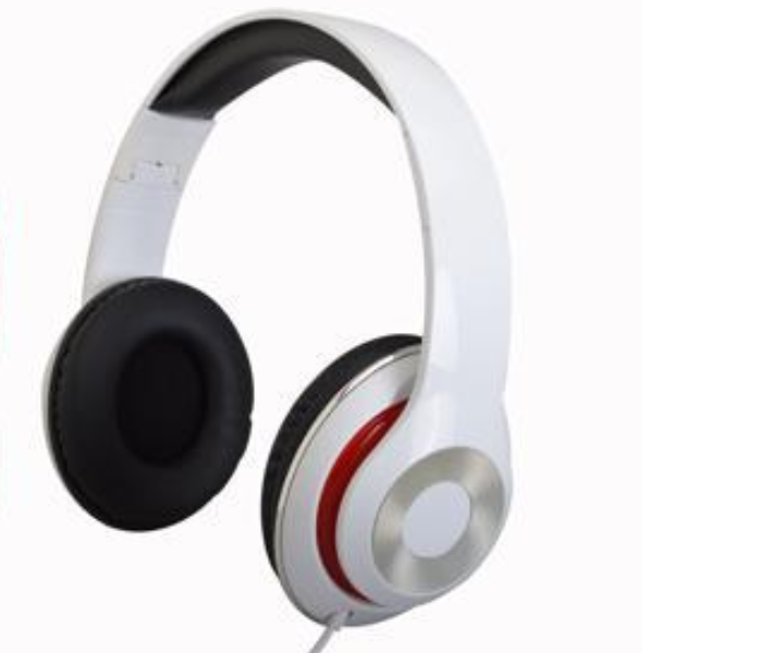 Krypton KNHP5045 Stereo Headphones White and Pink - Zoom Image