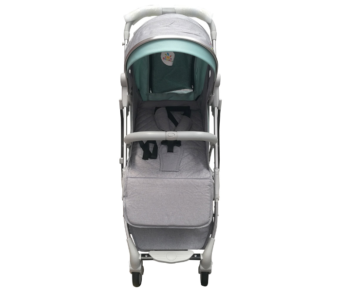 Baby Love 27-005KF Aluminum Silver Tube Stroller - Grey and Green - Zoom Image 4