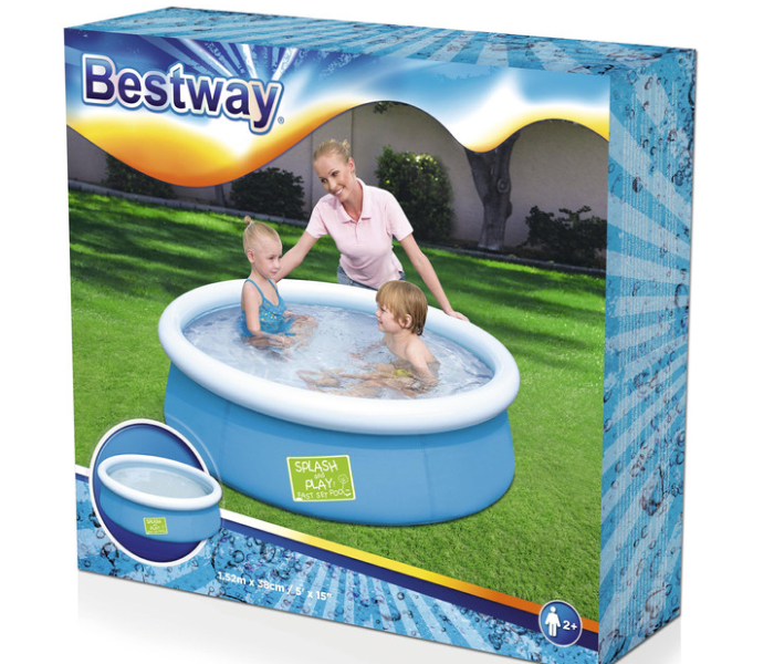 Bestway 26-57241 152x38cm My First Fast Set Pool - Blue - Zoom Image 3