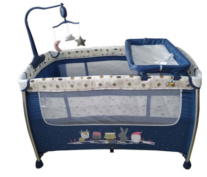 Babylove 27-920AP Baby Love Playpen Two Layers With Toys - Blue - Zoom Image 1