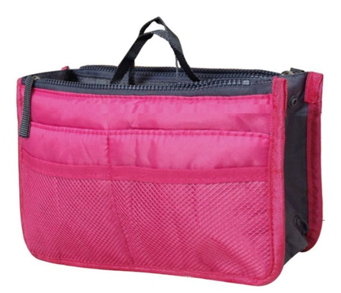 Multi Pocket Travel Bag Insert Organizer - Rose - Zoom Image