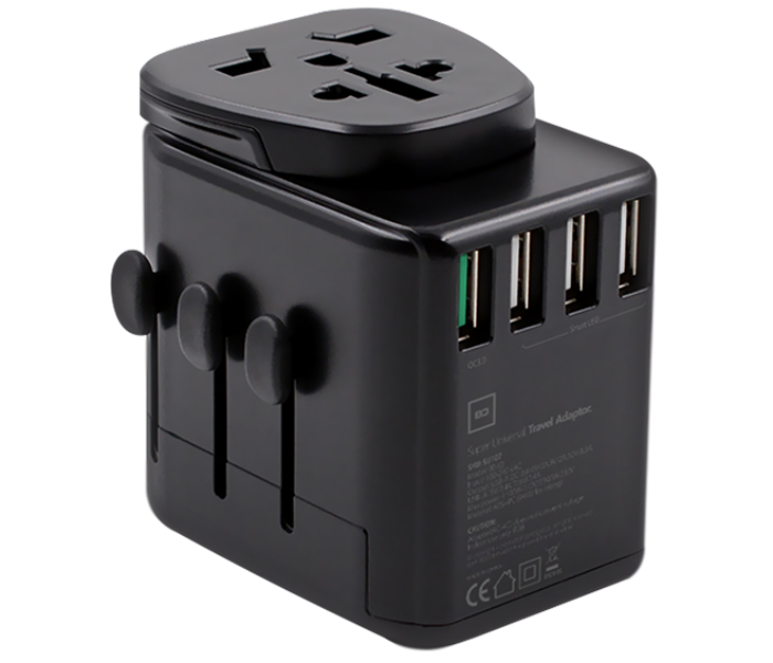 Blue Digit SU107 Universal Travel Adapter - Black - Zoom Image 5