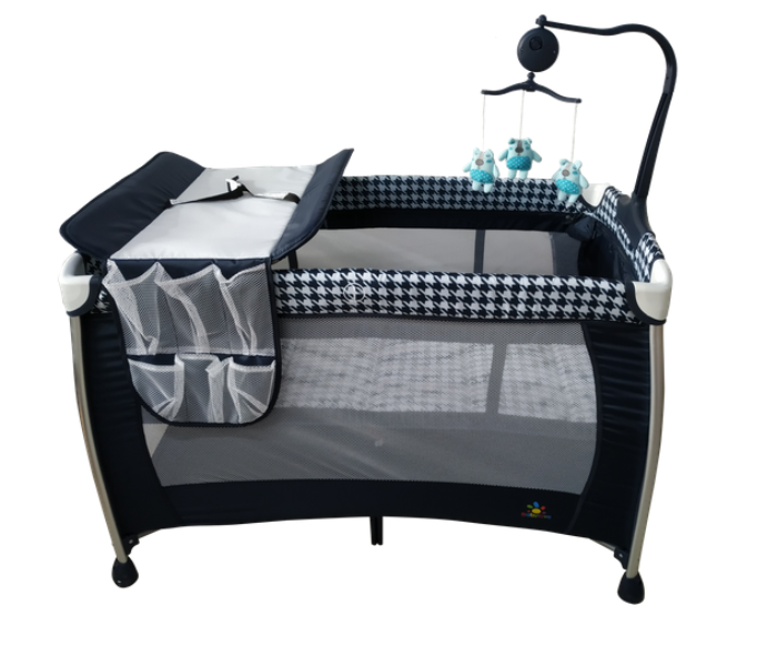 Babylove 27-920AP Baby Love Playpen Two Layers With Toys - Dark and Blue - Zoom Image 3