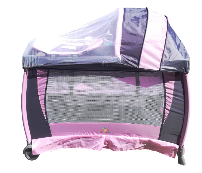 Babylove 27-960B Playpen 2 Layers - Pink - Zoom Image 1