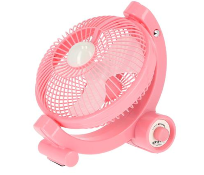 Krypton KNF6030 9-inch Rechargeable Mini Fan - Pink - Zoom Image 2