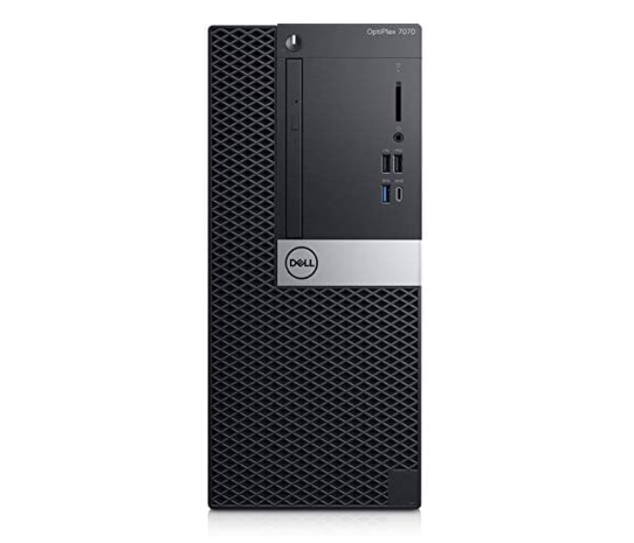 Dell OptiPlex 7070 Desktop Computer Intel Core i7-9700 4GB RAM 1TB HDD - Black DOS with Dell optical Mouse &Keyboard - Zoom Image