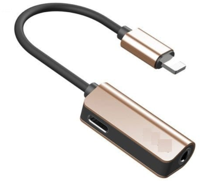 Go-DES GDUC028 3 in 1 Connector and Charge Adapter Lightening - Rose Gold - Zoom Image