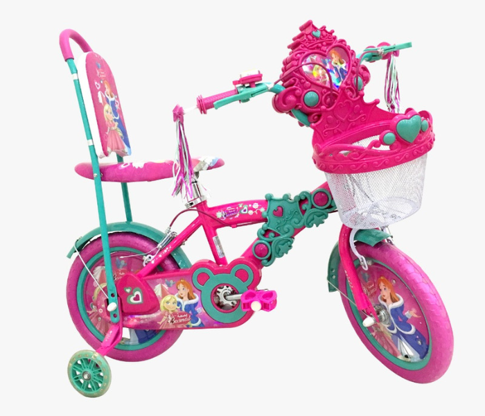 Basmah 25-1402HRA Princess Bicycle 14 Inch With Basket - Zoom Image