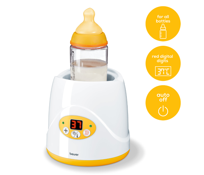 Beurer BY52 Baby Food and Bottle Warmer - White and Yellow - Zoom Image 1