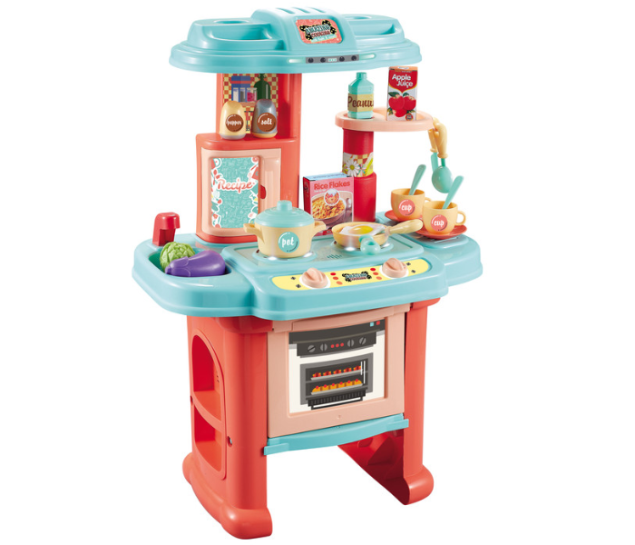 Basmah Kitchen Play Set - Blue and Brown - Zoom Image 1