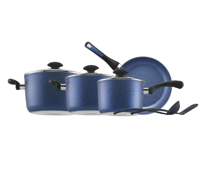 Prestige PR10884 9 Piece Endurance Granite Cookware Set - Blue - Zoom Image