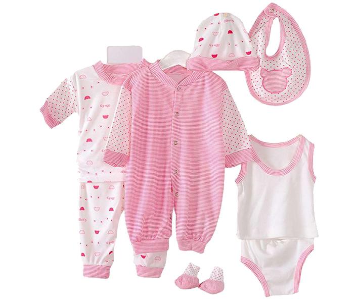 Little Wings Newborn Kids Baby Clothing Outfits Tops and Pants - Pink - Zoom Image 1